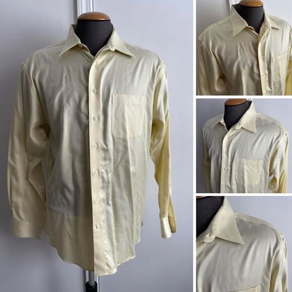 Pale Yellow Dress Shirt, Button-up - Picture 1 of 8
